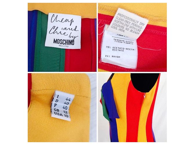 Moschino Cheap And Chic Moschino the Nanny multicoloriges Fransen-Top 1990s - Ansicht 12