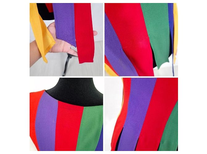 Moschino Cheap And Chic Moschino the Nanny multicoloriges Fransen-Top 1990s - Ansicht 13