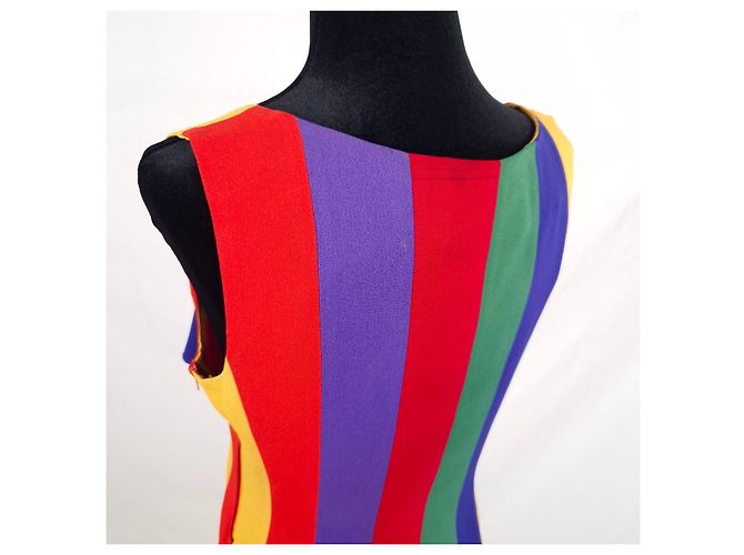 Moschino Cheap And Chic Moschino the Nanny multicoloriges Fransen-Top 1990s - Ansicht 7