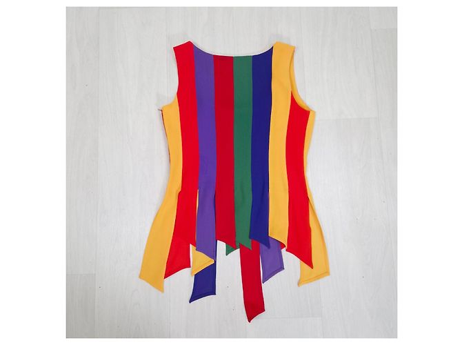 Moschino Cheap And Chic Moschino the Nanny multicoloriges Fransen-Top 1990s - Ansicht 9
