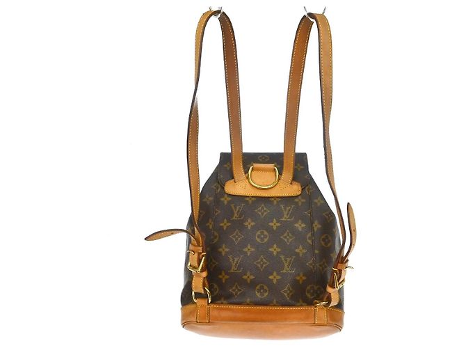 Louis Vuitton Montsouris Monogram Canvas MM Marrone - vista 2