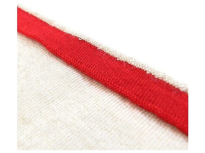 Chanel Kaschmir-Seiden-Schal Braun Rot Beige Hellbraun Marineblau - Ansicht 4