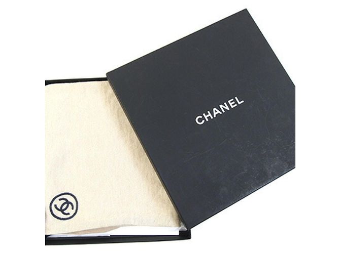 Chanel Kaschmir-Seiden-Schal Braun Rot Beige Hellbraun Marineblau - Ansicht 5