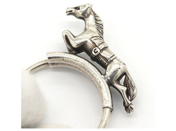 Hermès Hermes Sterling Silver Keyring Silvery - view 4