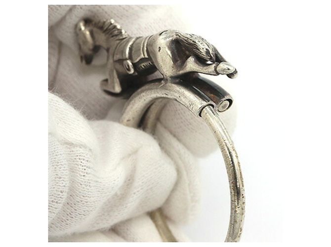 Hermès Hermes Sterling Silver Keyring Silvery - view 7