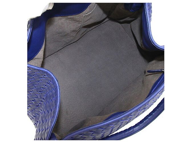 Borsa a tracolla Bottega Veneta Intrecciato Blu - vista 3