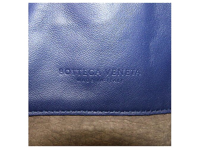 Borsa a tracolla Bottega Veneta Intrecciato Blu - vista 4