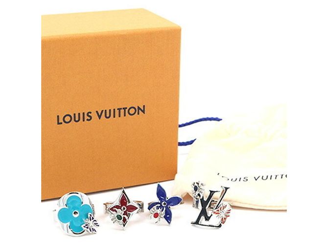 Louis Vuitton Fairy Tale Ring-Set Schwarz Rot Blau Marineblau - Ansicht 8