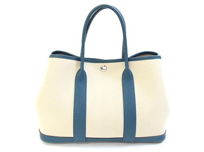 Hermès Borsa Hermes Garden TPM Blu Beige - vista 2