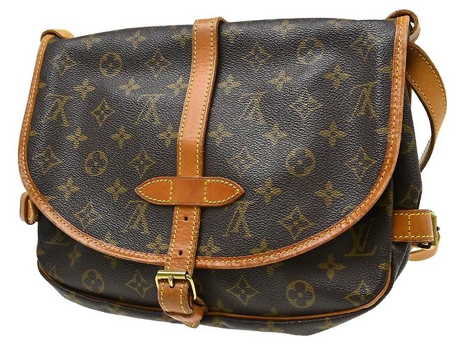 Louis Vuitton Saumur Monogram 30 Marrone - vista 2