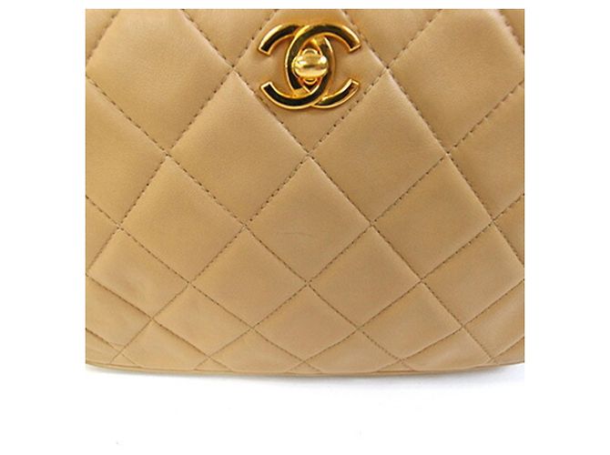Chanel Vintage Handtasche Beige - Ansicht 4