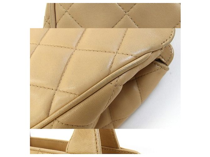 Chanel Vintage Handtasche Beige - Ansicht 7