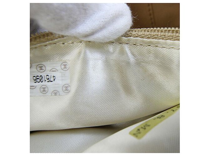 Chanel Vintage Handtasche Beige - Ansicht 9