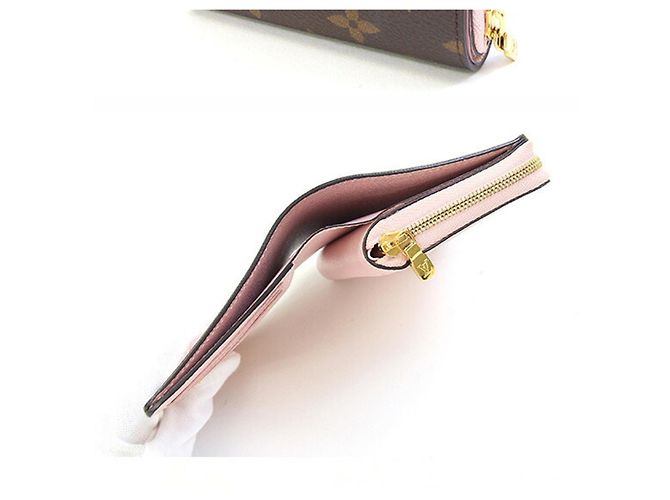 Porte-monnaie Louis Vuitton Monogram en Rose Ballerine - vue 2