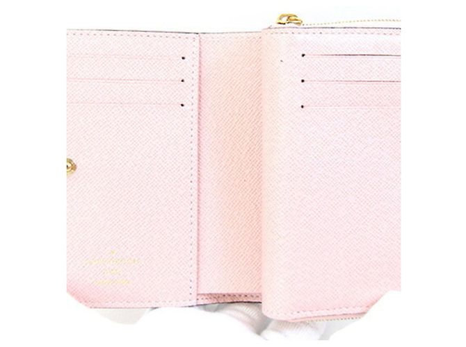 Porte-monnaie Louis Vuitton Monogram en Rose Ballerine - vue 3