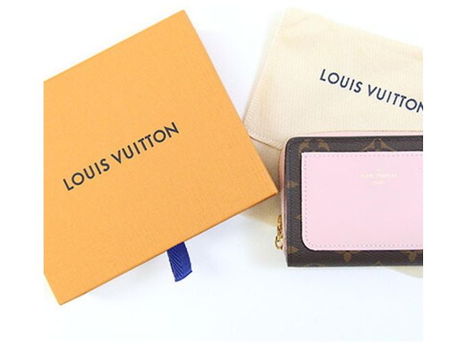 Porte-monnaie Louis Vuitton Monogram en Rose Ballerine - vue 9
