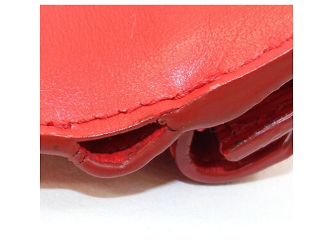 Cartera Prada Tri-fold 1MH021 en cuero rojo Roja - vista 6