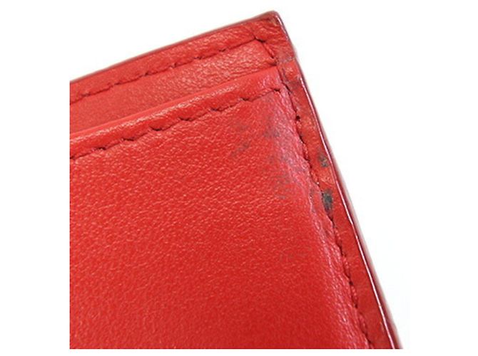 Cartera Prada Tri-fold 1MH021 en cuero rojo Roja - vista 7