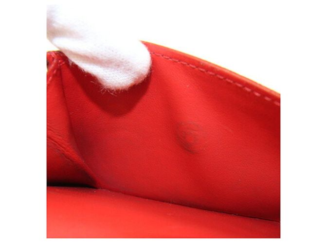Cartera Prada Tri-fold 1MH021 en cuero rojo Roja - vista 8