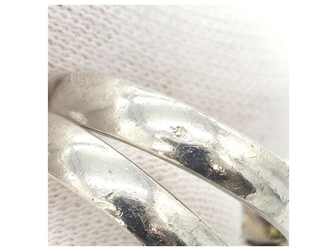 Hermès Olympe Ring Silber und Gelbgold Schwarz Gelb - Ansicht 4