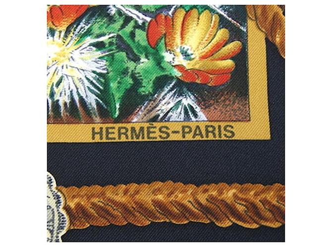Hermès Foulard Hermes - The Pony Express Nero Multicolore - vista 2