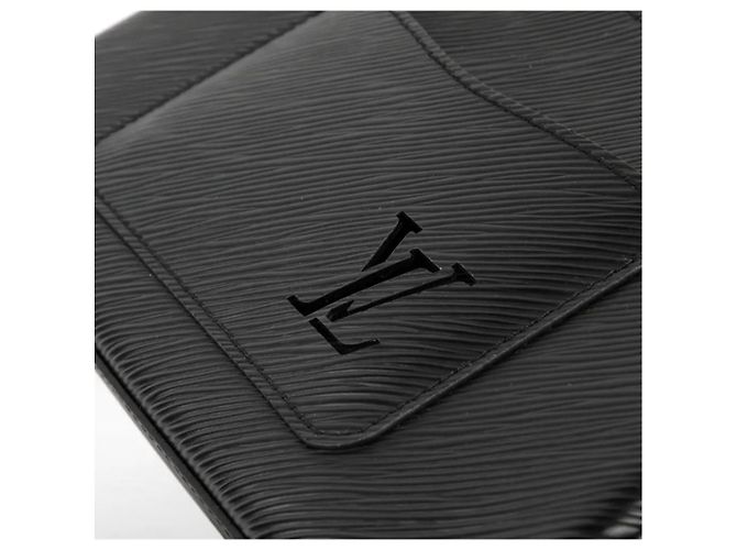 Borsa Louis Vuitton Pochette Métis in pelle nera Nero Bianco Multicolore - vista 10