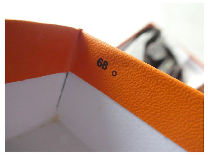 Boîte Hermès orange avec ruban pour sac a main hermès mini kelly 2 Marron - vue 6