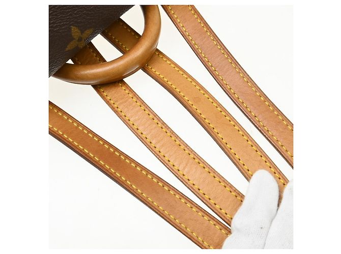 Louis Vuitton Vintage Montsouris Monogram Canvas Mini Marron - vue 6
