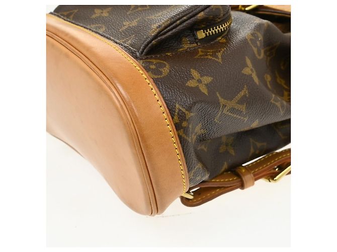 Louis Vuitton Vintage Montsouris Monogram Canvas Mini Marron - vue 7
