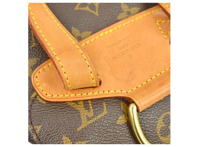 Louis Vuitton Vintage Montsouris Monogram Canvas MM Marron - vue 4