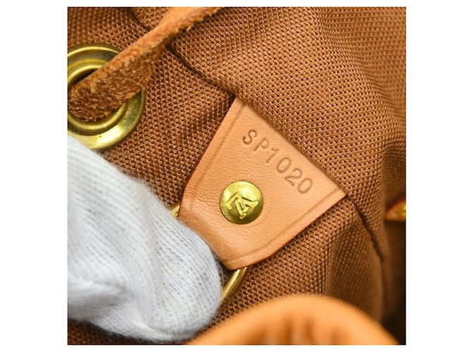 Louis Vuitton Vintage Montsouris Monogram Canvas MM Marron - vue 5