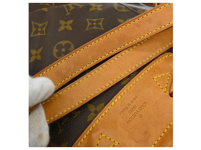 Louis Vuitton Vintage Montsouris Monogram Canvas MM Marron - vue 6