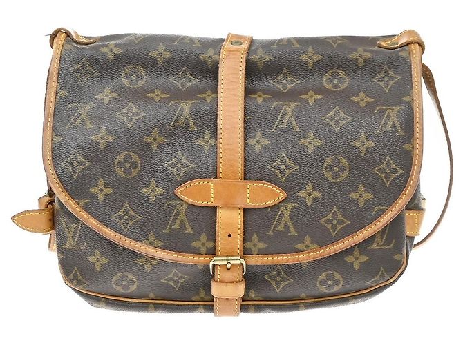 Louis Vuitton Saumur Monogram 30 Marrone - vista 2