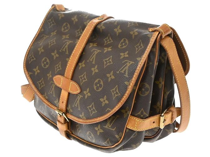 Louis Vuitton Saumur Monogram 30 Marrone - vista 4