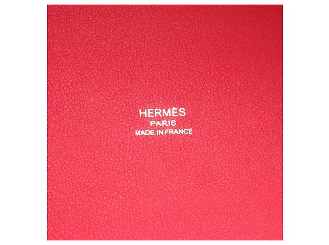 Hermès Borsa Tote Hermes H Ambier PM Rosa Multicolore Beige Crudo - vista 4