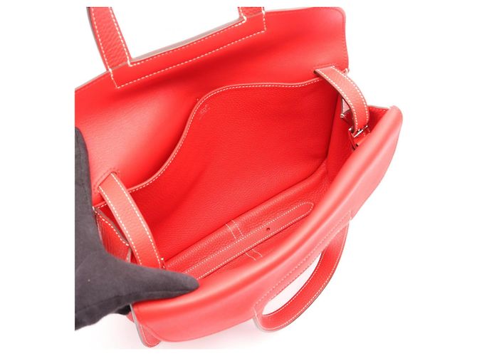 Hermès Sac à main 2-Way Hermes Alzan 31 Rouge - vue 3
