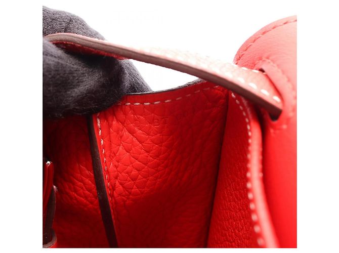 Hermès Sac à main 2-Way Hermes Alzan 31 Rouge - vue 5