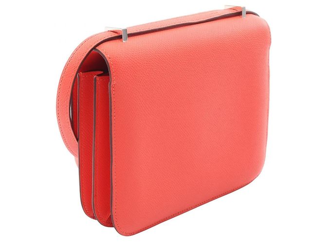 Hermès Borsa a tracolla Hermes Constance 3 Mini in pelle Epsom rossa Rosso - vista 2