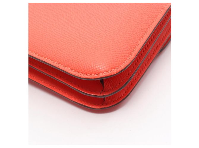 Hermès Borsa a tracolla Hermes Constance 3 Mini in pelle Epsom rossa Rosso - vista 7