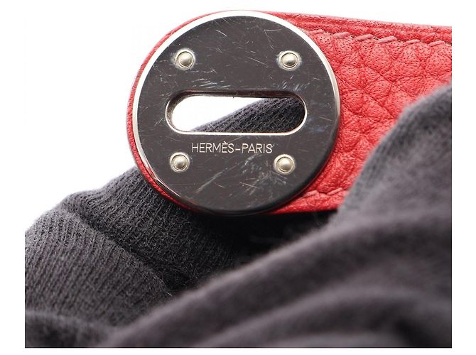 Hermès Borsa a tracolla Hermes Lindy 30 Vermilion Rosso - vista 11