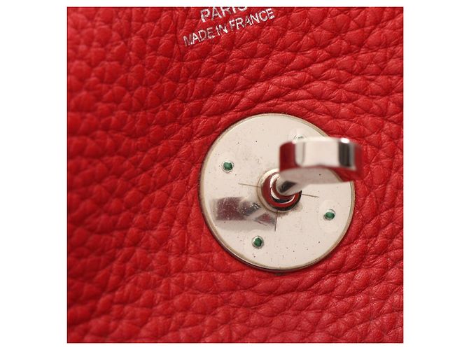 Hermès Borsa a tracolla Hermes Lindy 30 Vermilion Rosso - vista 14
