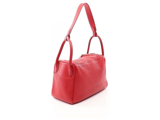 Hermès Borsa a tracolla Hermes Lindy 30 Vermilion Rosso - vista 2