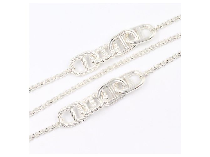Hermès Collana lunga Hermes Chaine d'Ancre Area II Argento - vista 5