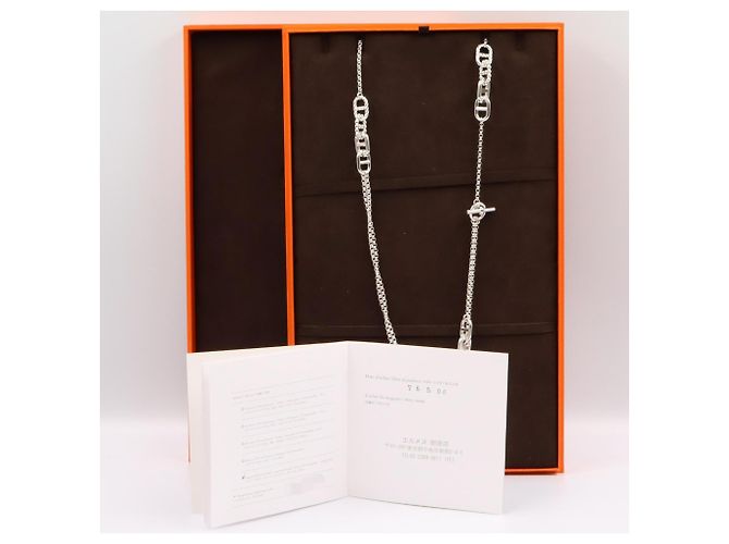 Hermès Collana lunga Hermes Chaine d'Ancre Area II Argento - vista 6