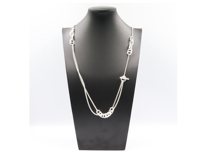 Hermès Collana lunga Hermes Chaine d'Ancre Area II Argento - vista 7