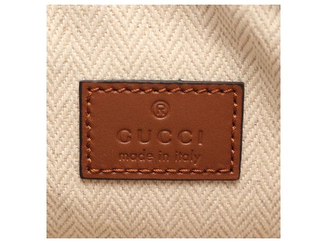 Borsa a tracolla Gucci GG Emblem Marrone Beige - vista 4
