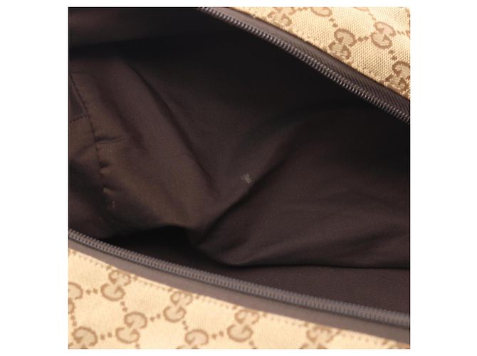 Borsa a mano Boston Gucci GG Canvas Marrone Beige - vista 11