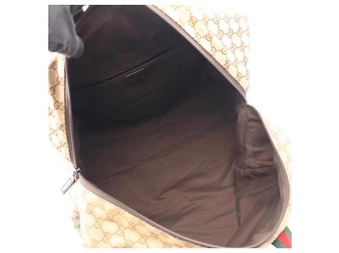 Borsa a mano Boston Gucci GG Canvas Marrone Beige - vista 3