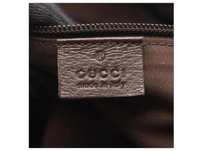 Borsa a mano Boston Gucci GG Canvas Marrone Beige - vista 4