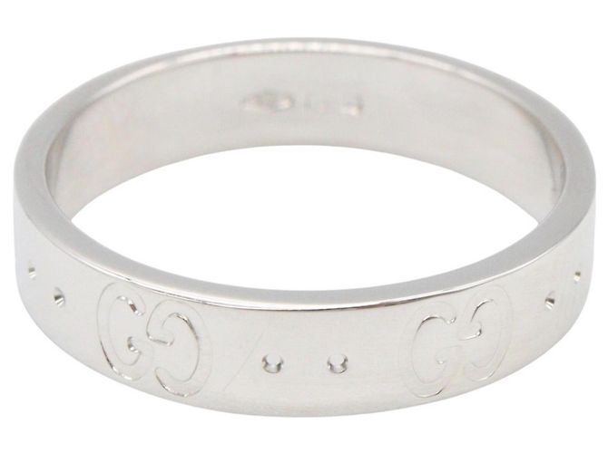 Anello Gucci Icon Band in oro bianco 18K Argento - vista 3